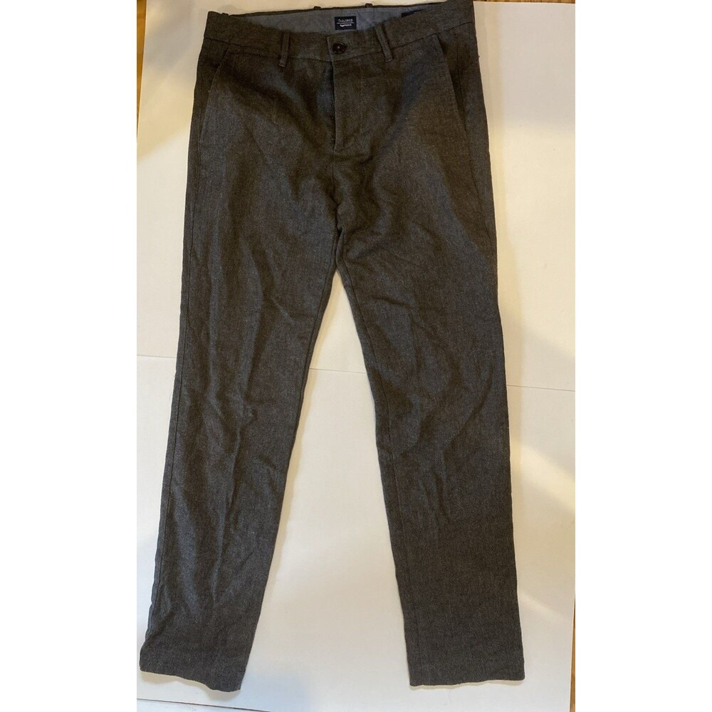 GAP Khakis Tailored Straight Fit Pants 30x32 Italian Wool Herringbone